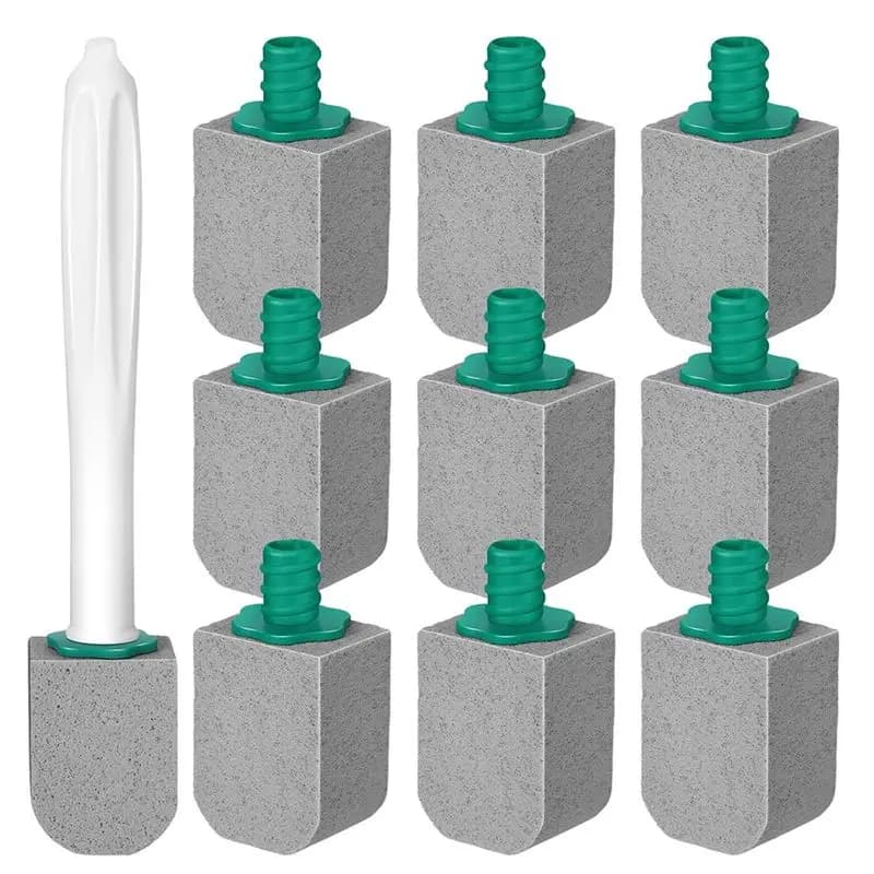 NEW HOT In Stock-10 Pcs Pumice Stone Toilet Bowl Cleaner Toilet Pumice Stone With Long Handle Toilet Brush For Pool Bathtubs Kit