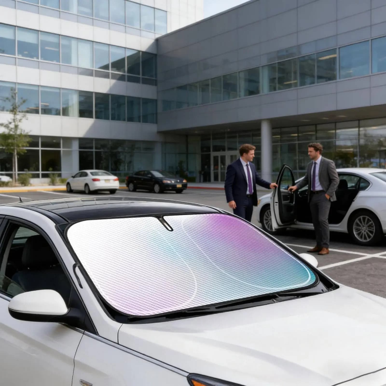 Parasole per Parabrezza, Isolamento Termico, Pieghevole, Protezione Interna Auto, Copertura Completa, Accessorio Automobilistico per Parcheggio