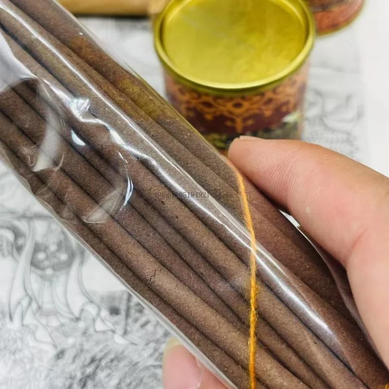 120 g/barile stile tibetano fatto a mano naturale rilassante incenso stick camera da letto domestica calmante la mente purificazione dell'aria aromaterapia