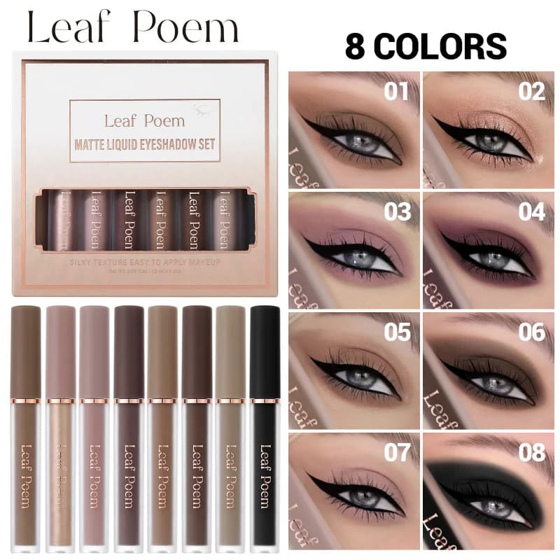 8-piece opaque liquid shading set, 3D Misty waterproof shading gift
