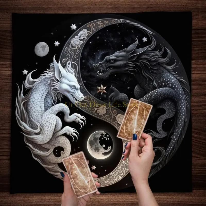 77UF Quadrato Altare Gioco da tavolo Carte Pad Tavolo Panno da tavolo Tappetino da gioco metafisico