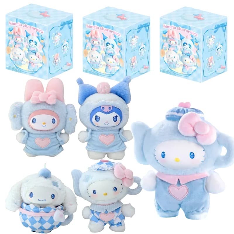NUOVO 2026 Sanrio Characters Blue Flutter Series Blind Box - Simpatici Peluche in Vinile di Hello Kitty e Melody - Ciondolo Trendy per Borsa - Regali di Compleanno