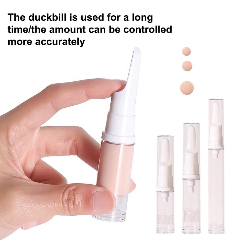 5/10/15ml Trasparente Bottiglia Dispenser di Fondotinta Portatile Viaggio Essenza Contenitore di Campione Airless Vuoto Crema Gel Per Gli Occhi Tubi Vuoti