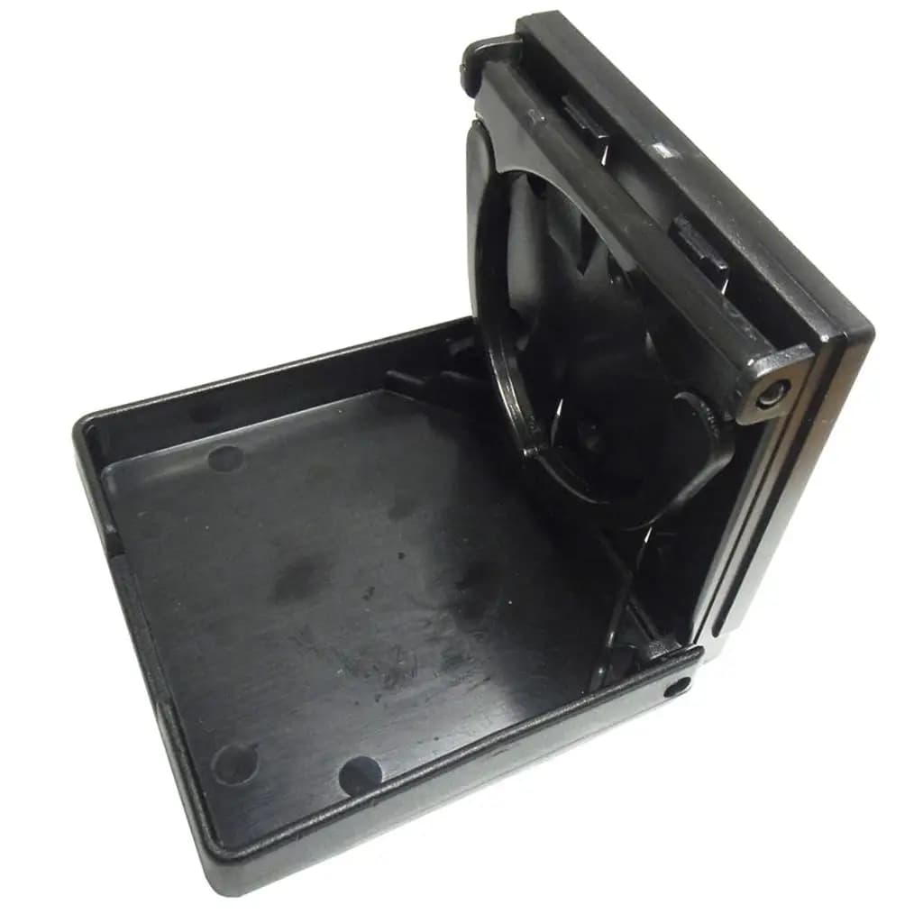 Portabevande Pieghevole con Morsetto Regolabile in Nylon, Organizzatore per Tazze da Scrivania, Portabicchieri per Veicoli, Tavolo per Barca, Auto, Nautica, Camper