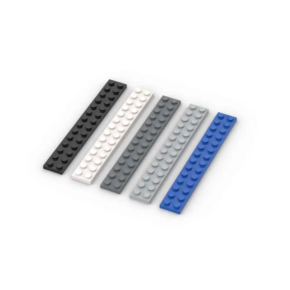 MOC 10 Pezzi 91988 Piastra 2x14, Pannello per Pneumatici, Pannello Luminoso, Mattoncini Classici Adattabili, Blocchi da Costruzione, Giocattoli per Adulti e Ragazzi, Regali per Giornate Speciali