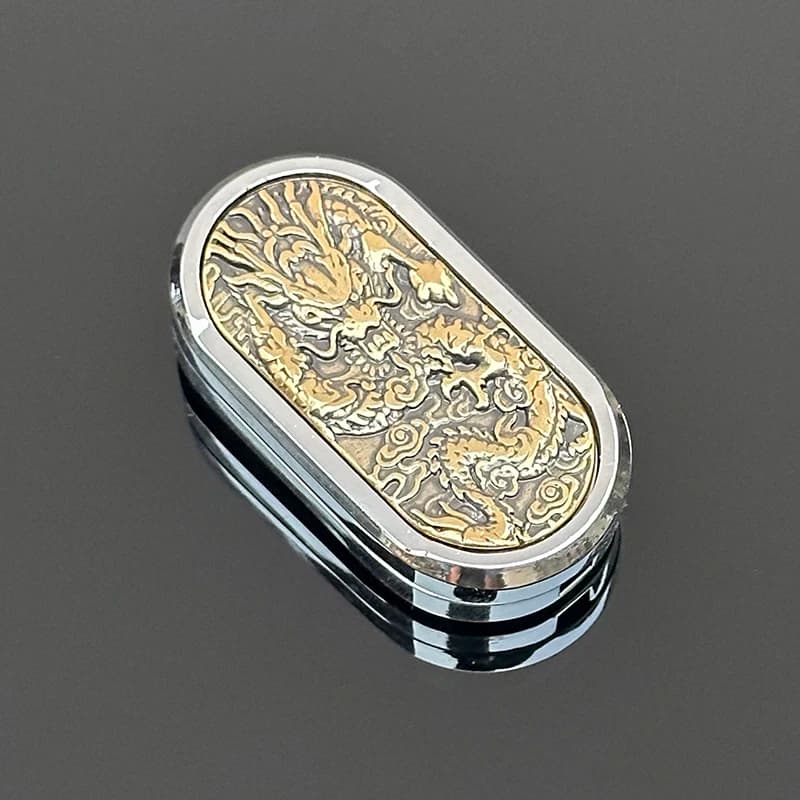 Giocattolo spinner metallico, fidget spinner a forma di moneta, 1 pezzo, giocattolo multifunzionale EDC antistress per adulti, regalo creativo per amici
