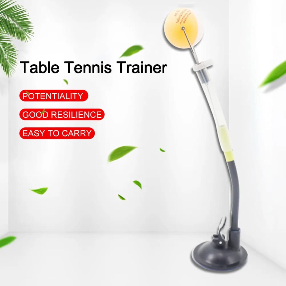 Robot per allenamento ping pong a ventosa, macchina per allenamento tiro pallina da ping pong per esterni