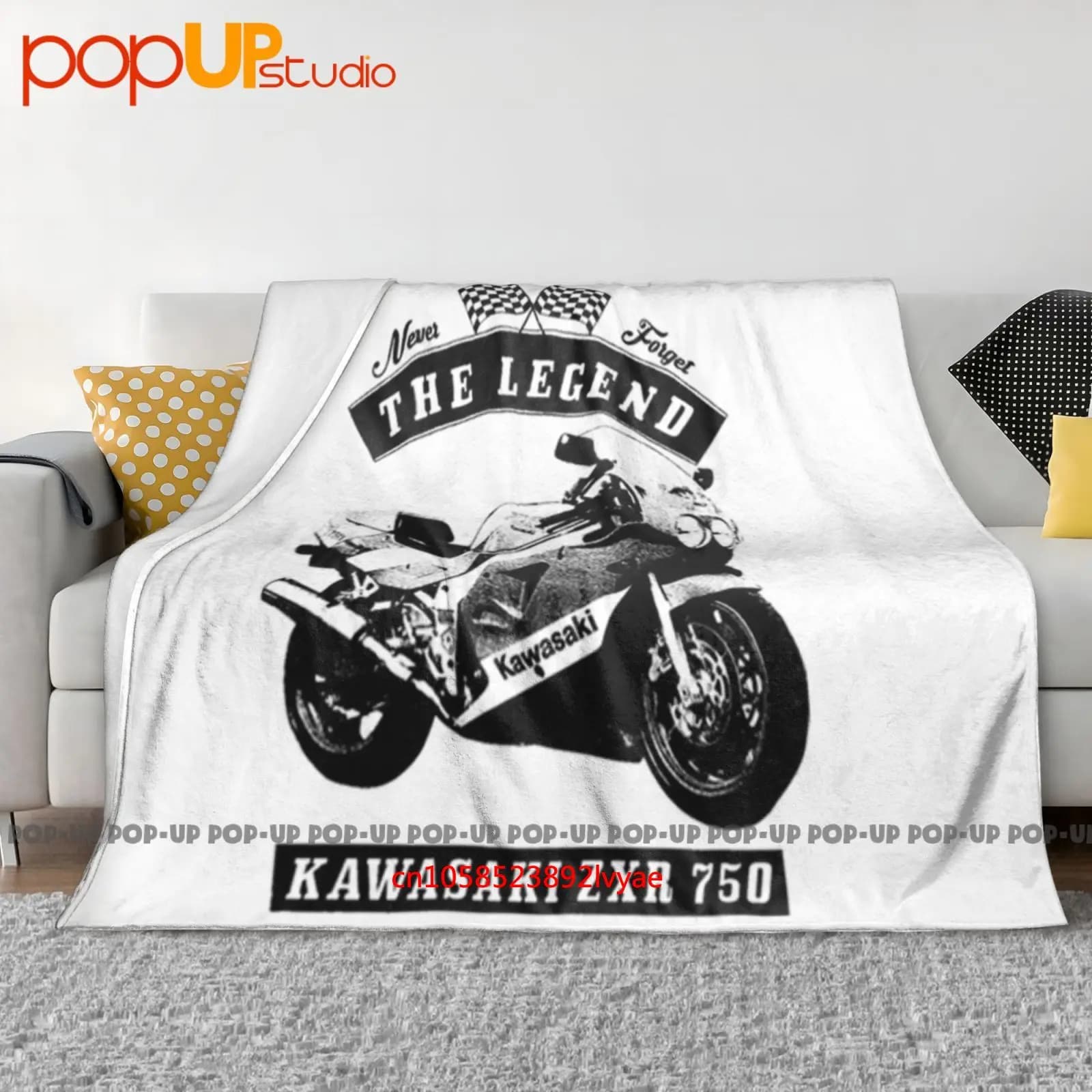 Zxr 750 Moto Bike Oldtimer Youngtimer Coperta ultra morbida Trapunta Copridivano invernale Copriletto