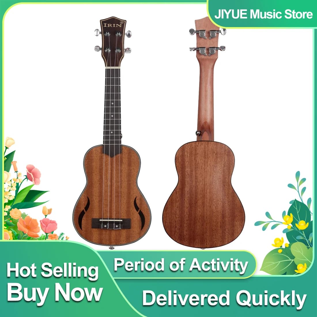 IRIN 21 pollici Ukulele 4 corde chitarra hawaiana Mini Guitarra mogano Ukulele strumento musicale a corde per regalo per principianti