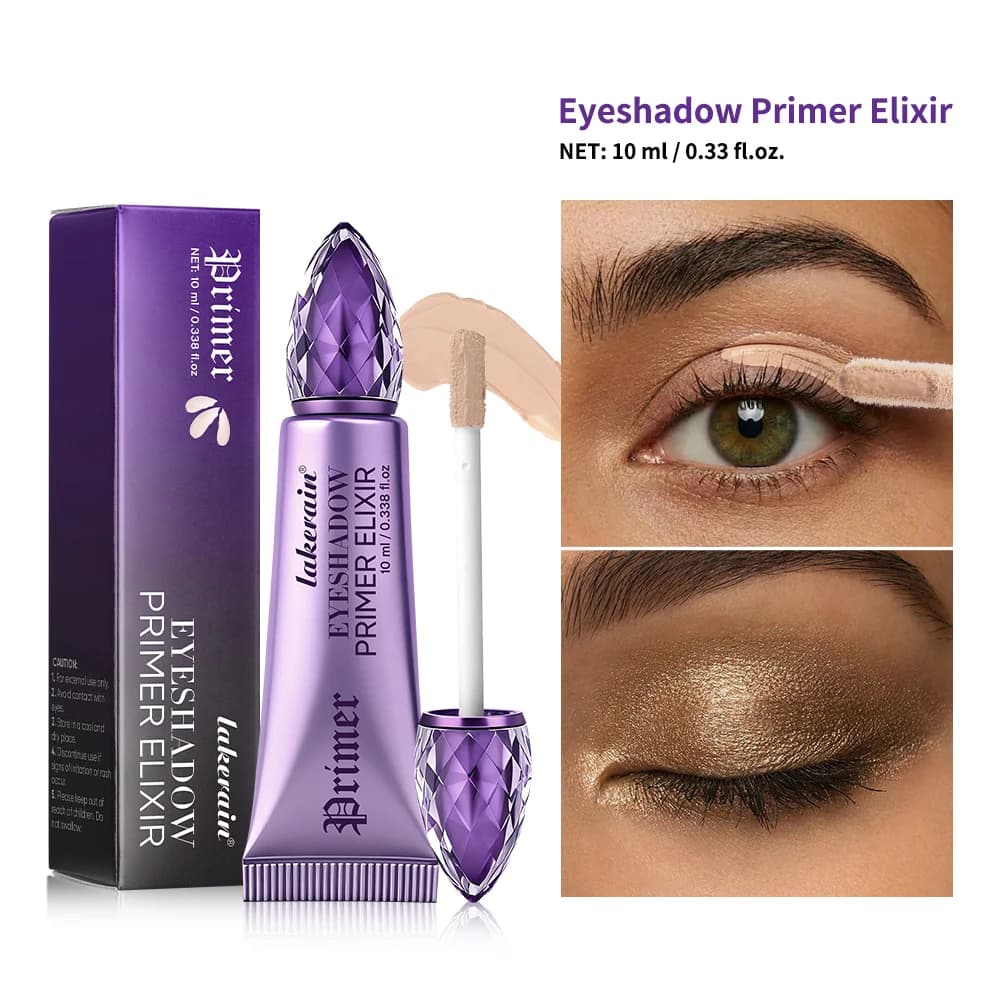 Primer Waterproof Eyes Nude Effect, Long-lasting Transparent Base for a Smooth and Water Resistant Eye Makeup