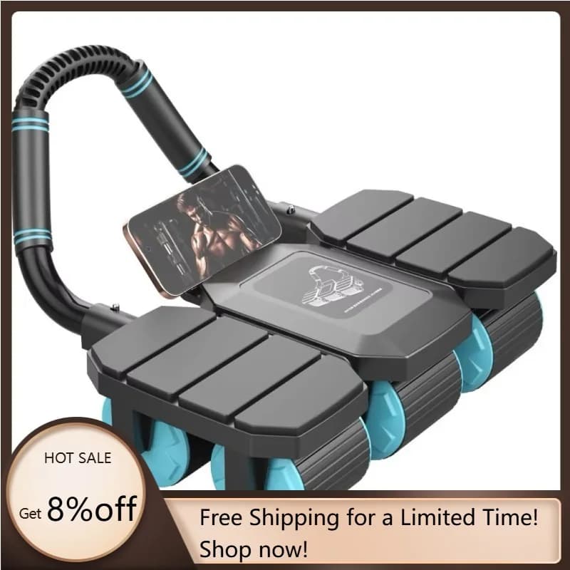 YTYIN New wheels for six wheel abdominal exercises that automatically bounce for abdominal training and weight loss