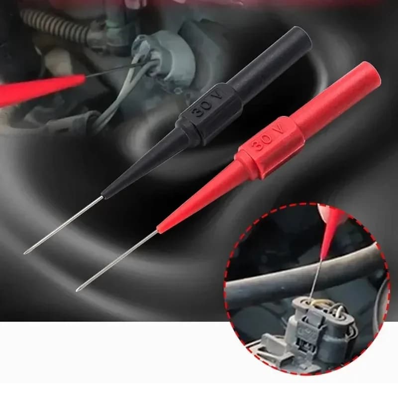 0.7mm 30V Car Tip Probes Diagnostic Tools Auto Multimeter Test Leads Extention Back Piercing Needle Tip Probes Mechanical Tools