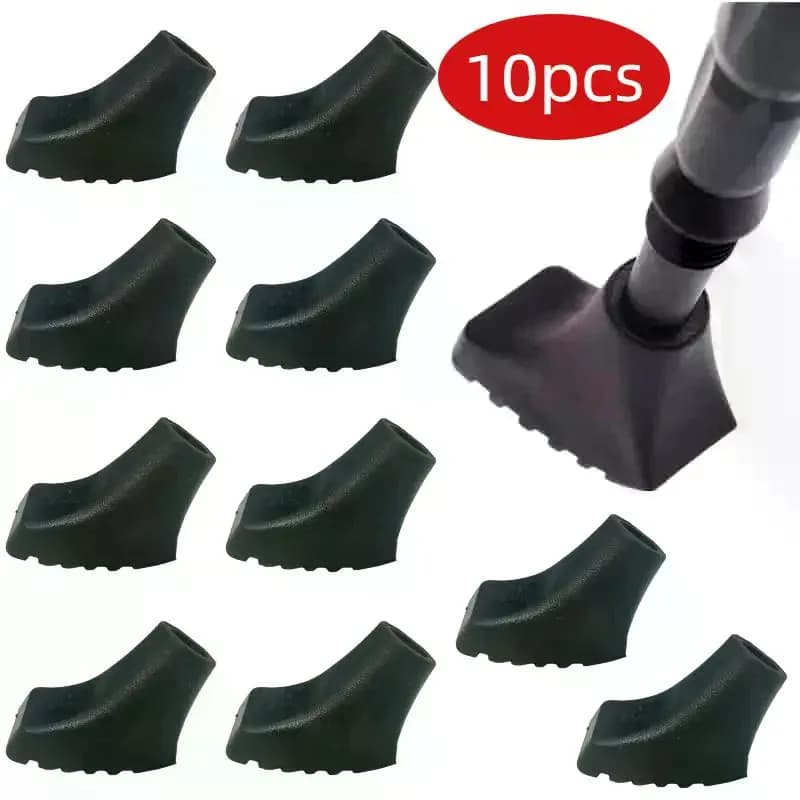 10Pcs Rubber Pads Buffer Replacement Tips Nordic Walking Trekking Pole Protectors Hiking Stick