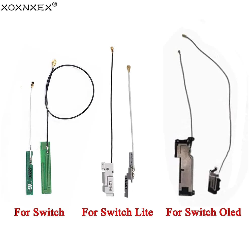 1 paio di parti di riparazione dell'antenna Wireless WiFi per Switch per NS Lite Oled Host Antenna versione lunga/corta