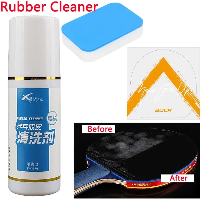 100 ml Professional Rubber Cleaner Spray Special Ping Pong Racket Cleaner Two in One for Rubber Cleaning and Maintenance