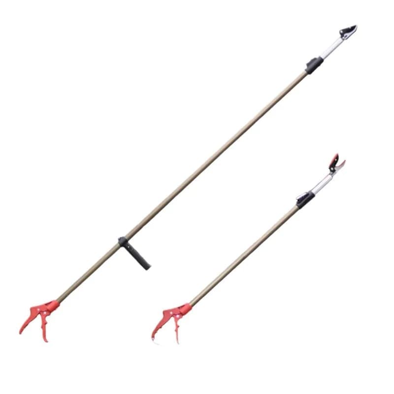 Telescopic Scissors for Fruit Collection, Tree Pot, Copper Supplies with Plastic Handle, Long Range Potting Scissors