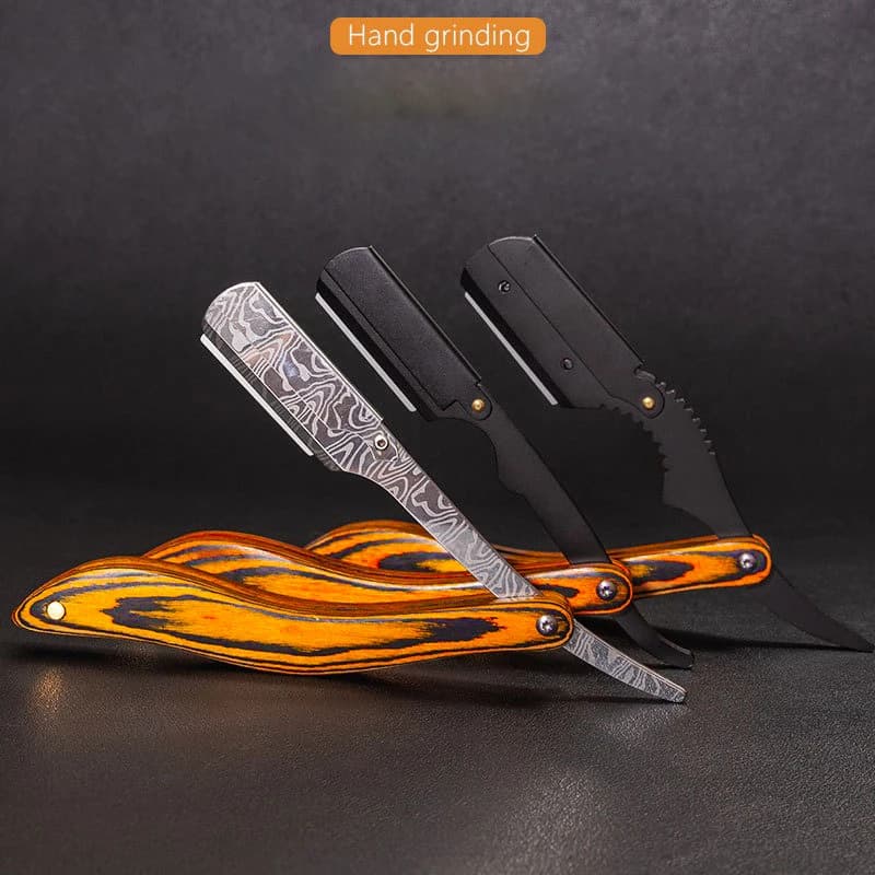 Wooden Handle Shaving Blade Shaving Shaving Razor Rosewood Shaving Satin Stainless Steel Shaving Shaving Satin Portable Folding Shaving Satin