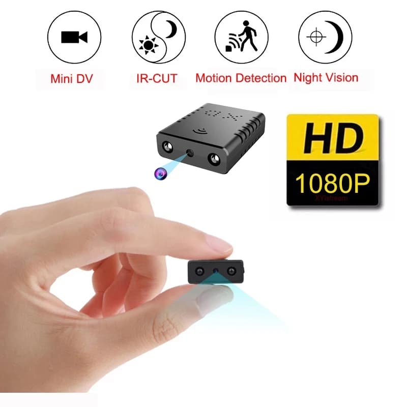 Mini telecamera segreta Full HD 1080p Telecamera per visione notturna XD IR-CUT Videocamera di sicurezza domestica Videoregistratore HD