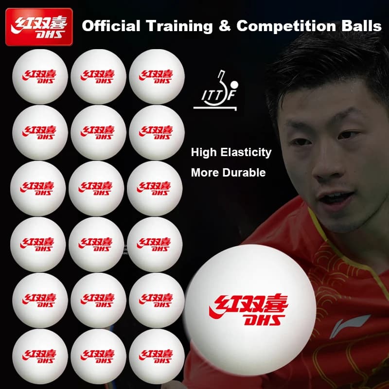 100 pezzi DHS D40 + pallina da ping pong ABS nuovo materiale cucito palline da ping pong professionali omologate ITTF per competizioni di allenamento