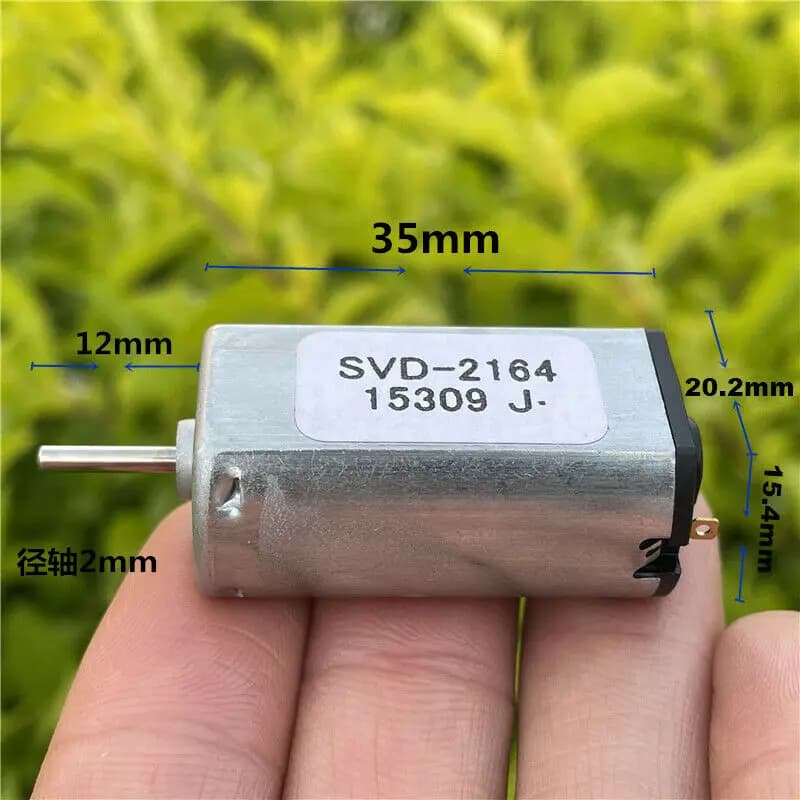 Nidec SVD-2164 Mini 180 Motore DC 3V-12V 6350RPM Micro Motore Elettrico Piatto da 20mm