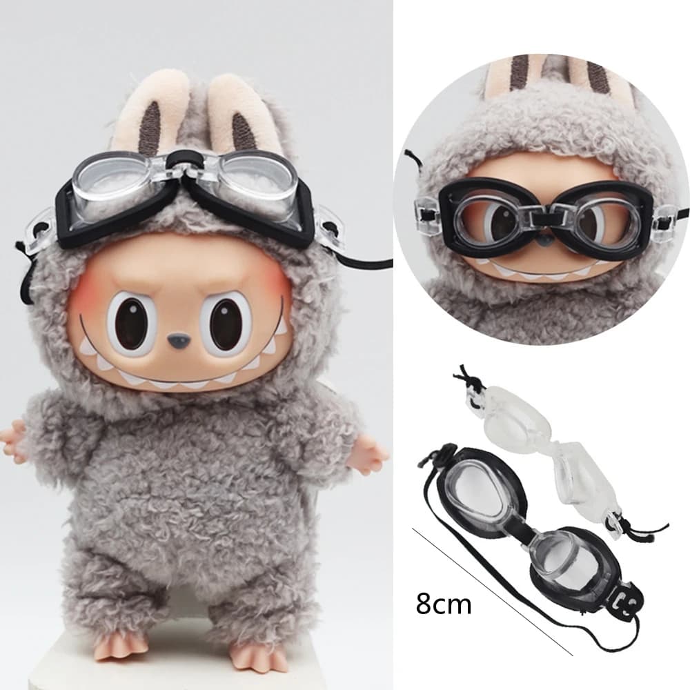 Swimwear with elastic band for doll Labubub Swimwear for dolls 8 cm Accessories Submarine Doll Mirror Labu