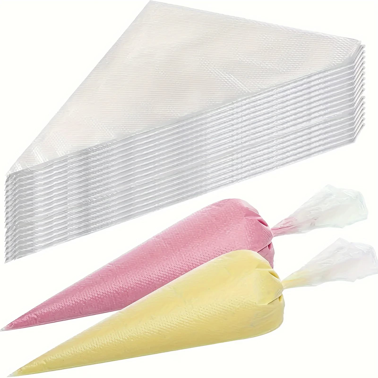 100/200 Pieces Thickeneded Disposable Piping Bags, Fondant Piping Bags, Pastry Decoration Piping Bags, Baking Tools, Kitchen Accessories, under [Single Delivery Piping Device]