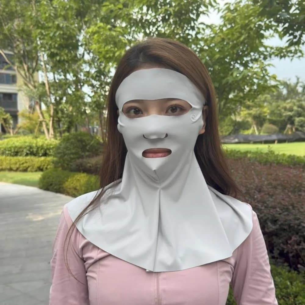 Fashion Solar Silk Mask, Full Protection for Polyester Face, Unit Tint, Breathable, Cycling Cover