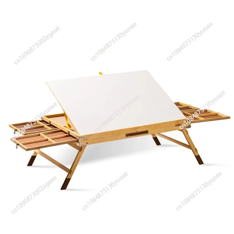 Tavolo per Puzzle, Tavolo per Puzzle in Feltro per Bambini con Copertura e Supporto, Tavolo Portatile per Puzzle in Feltro con 6 Cassetti