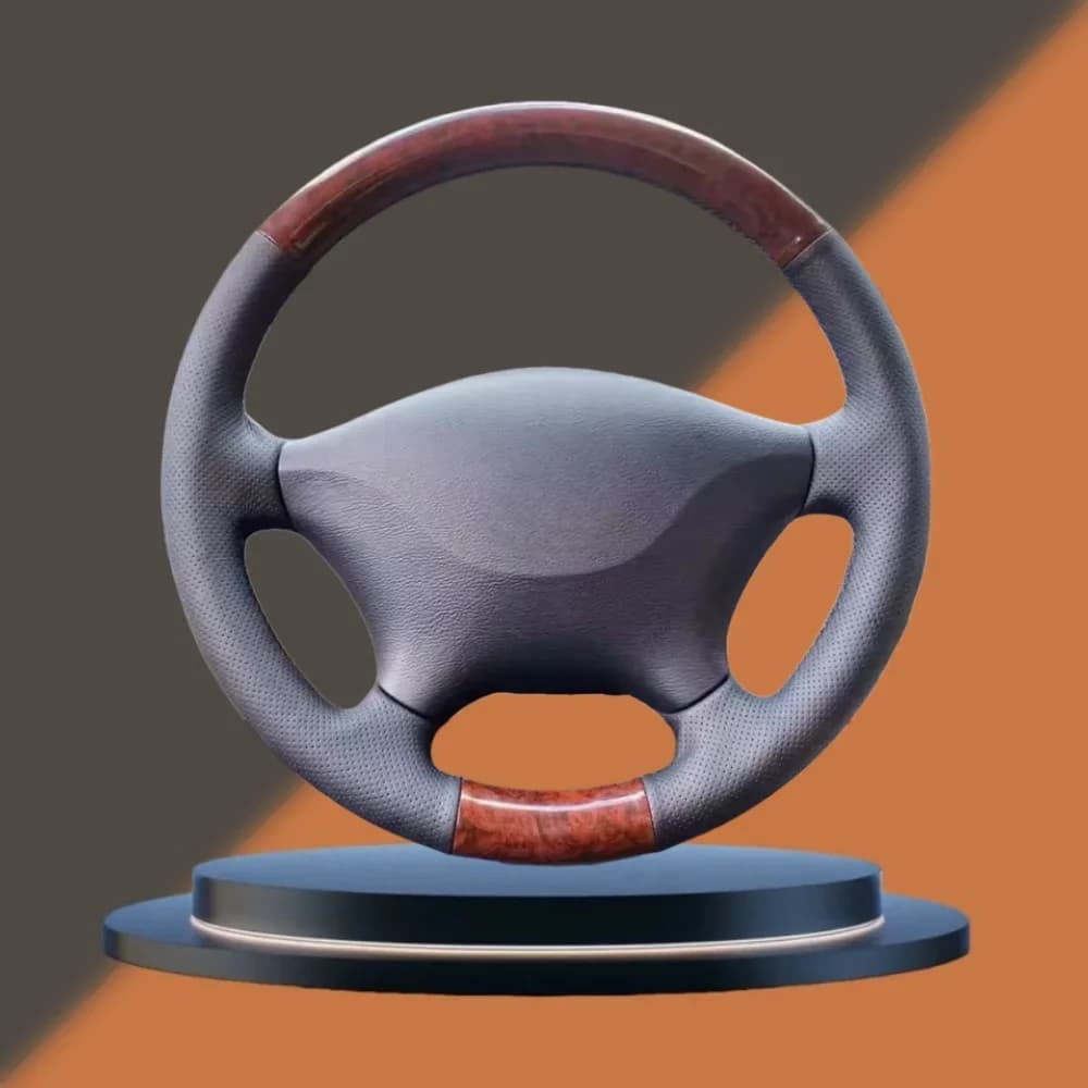Coprivolante per auto in pelle microfibra cucita a mano per Mercedes Benz Viano W639 Vito 2003-2014 Sprinter 2006-2013