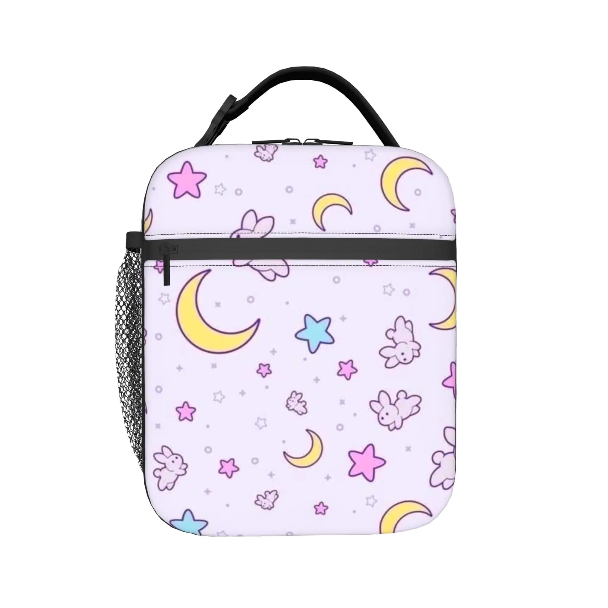 Usagis Tsukinos Cartoon Moon Cat Borsa termica per il pranzo per uomo e donna, borsa termica a tenuta stagna per il pranzo, per il picnic