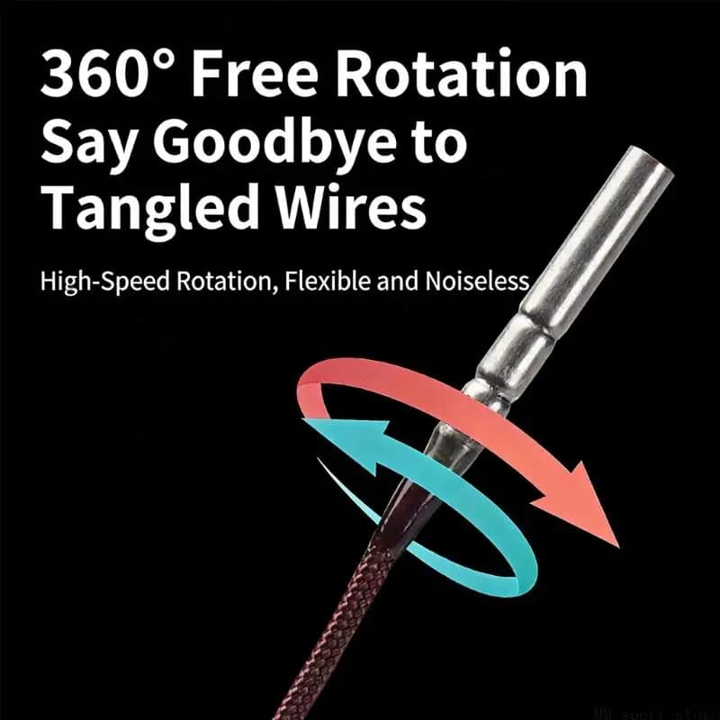 Guide per canna da pesca resistenti ai grovigli 31BE in acciaio inossidabile che offrono rotazione 360 gradi