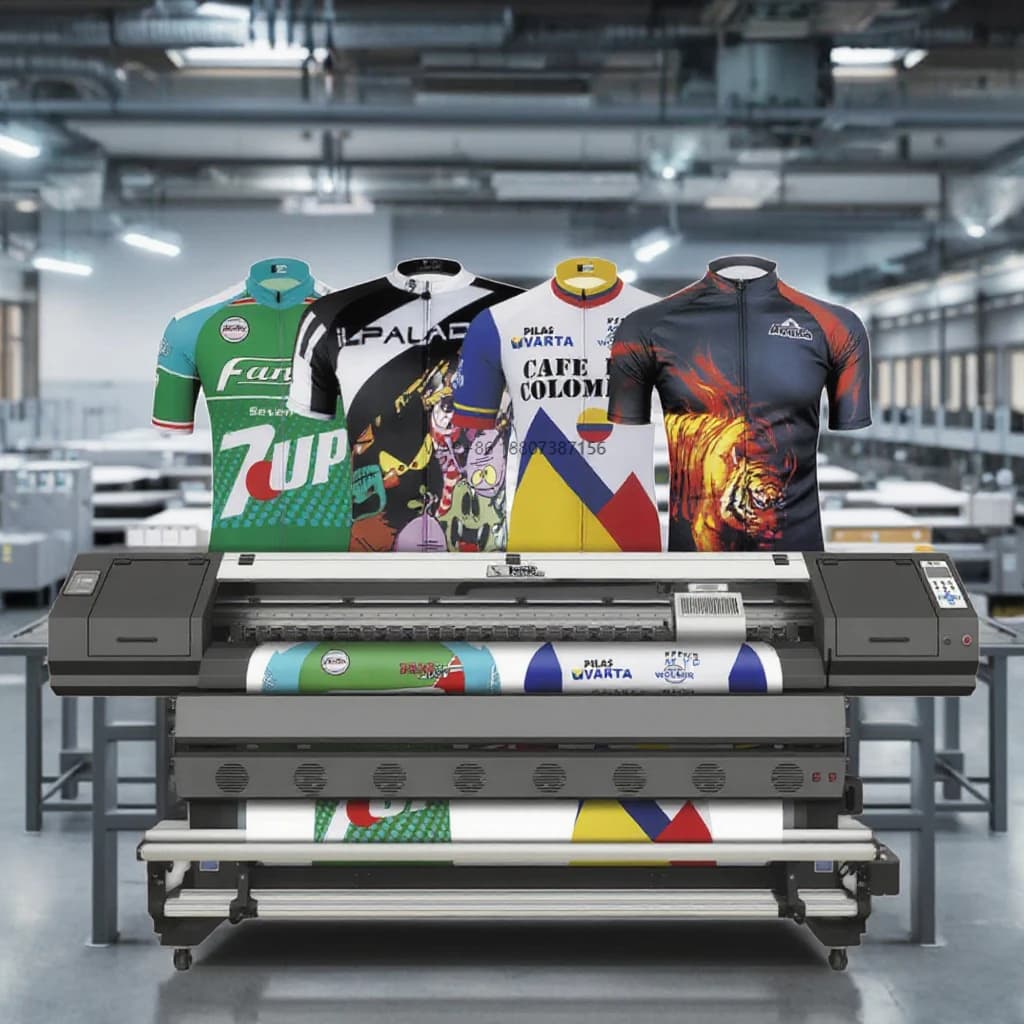 Vendita calda 1.8m Carta per trasferimento stampante digitale a sublimazione per magliette da calcio 2400Dpi Impresora I3200 DX8 DX5 Jersey Textiles
