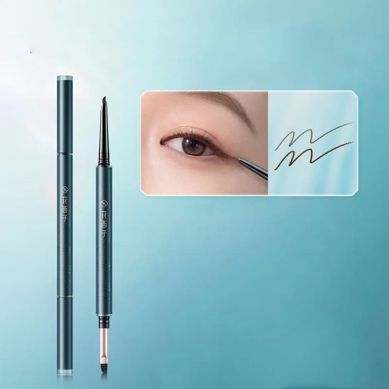Florasis Waterproof Gel Eyeliner Pencil Long-Lasting Smudge-Proof,Sweat & Water-Resistant,2-in-1 Eyeliner Brightening Pen