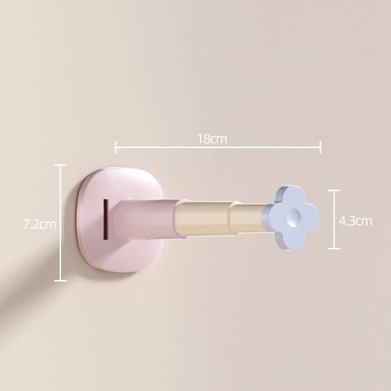 Installation Retractable And Adjustable Length Home Use Hanger Storage Container Hanger Storage Rack No-Drill Suction Cup