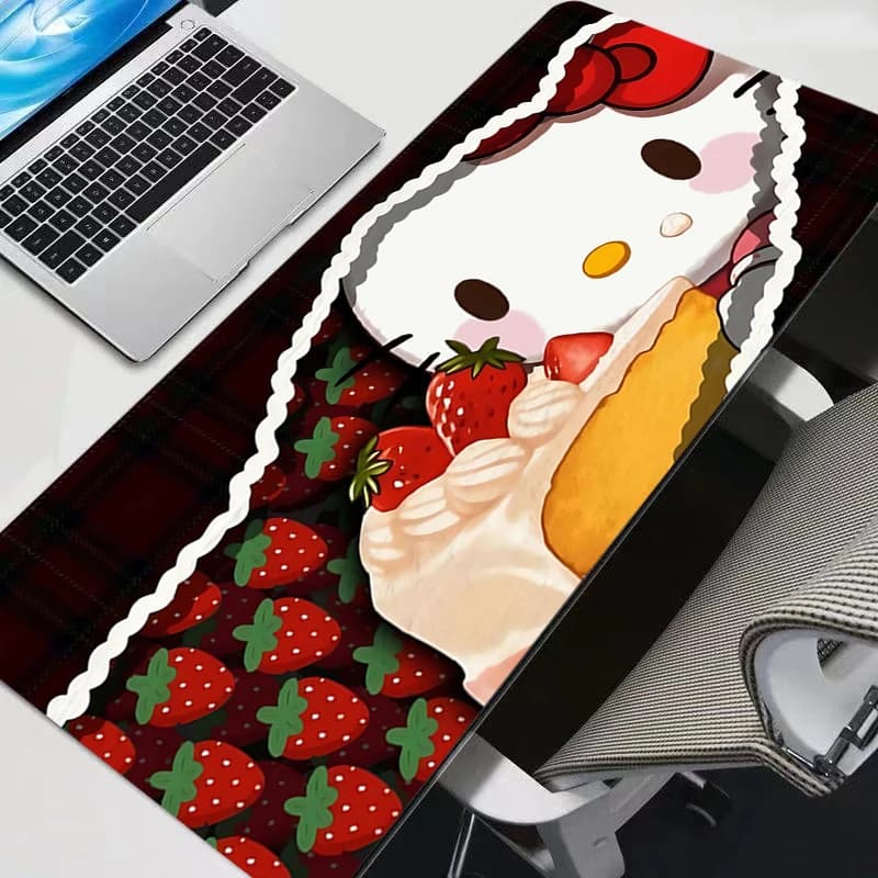 Hi Kitty 90x40cm Anime Carpe Large PC Carpet Gamer Keyboard Mat Varmilo Gaming Accessories Extended Desk Mat