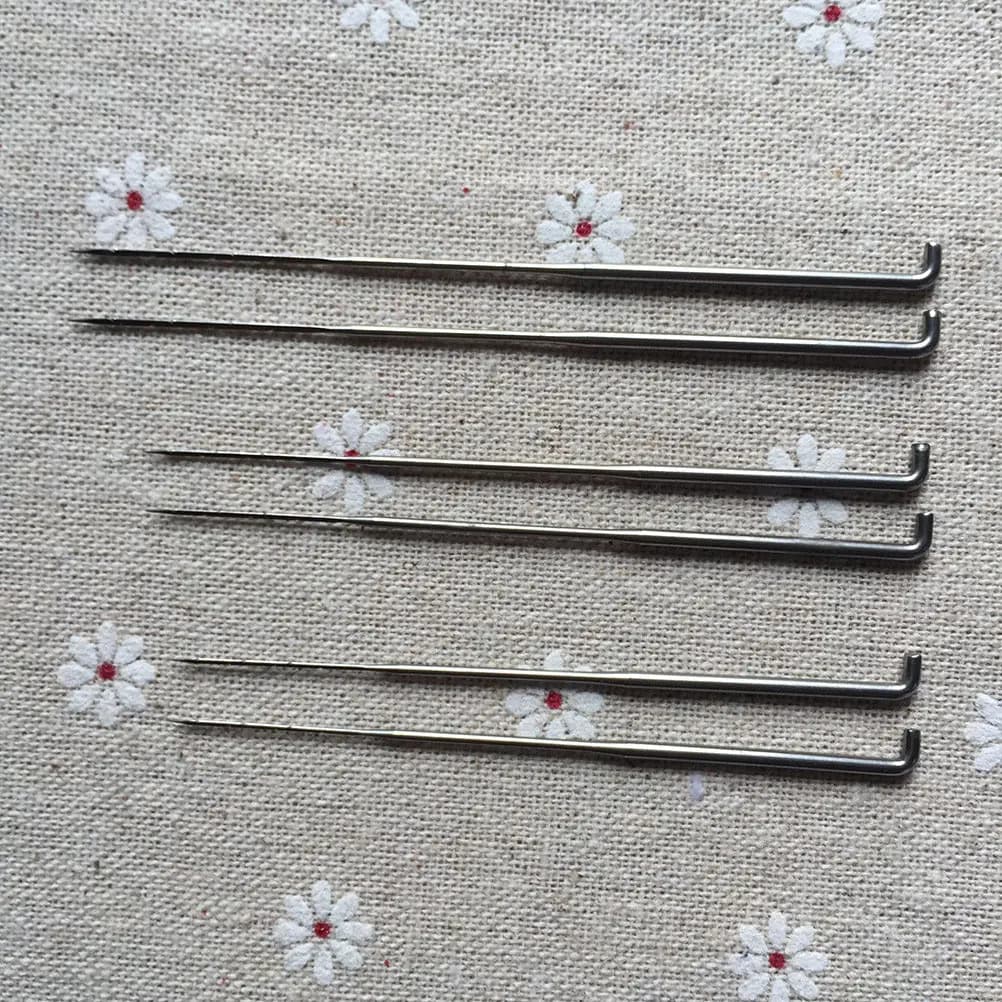 60Pcs Punch Needle Tool Set Ergonomic Handle Smooth Metal Tips for Embroidery Tapestry Darning Cross Stitch Quilting Wool Felt