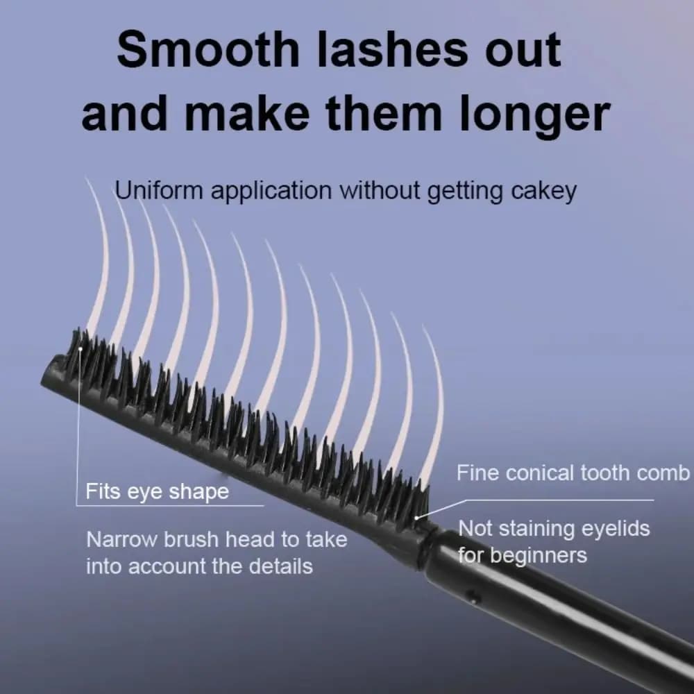Mascara Impermeabile Allungante e Volumizzante a Lunga Durata, per Extension Ciglia e Arricciatura, Strumento di Trucco per Donne