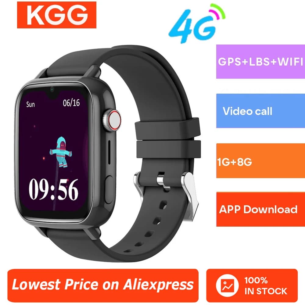Smart Watch 4G Kids Camera Called SOS GPS Monitor WIFI Tracker Position Phone Watch Download Smartwatch for Kids.