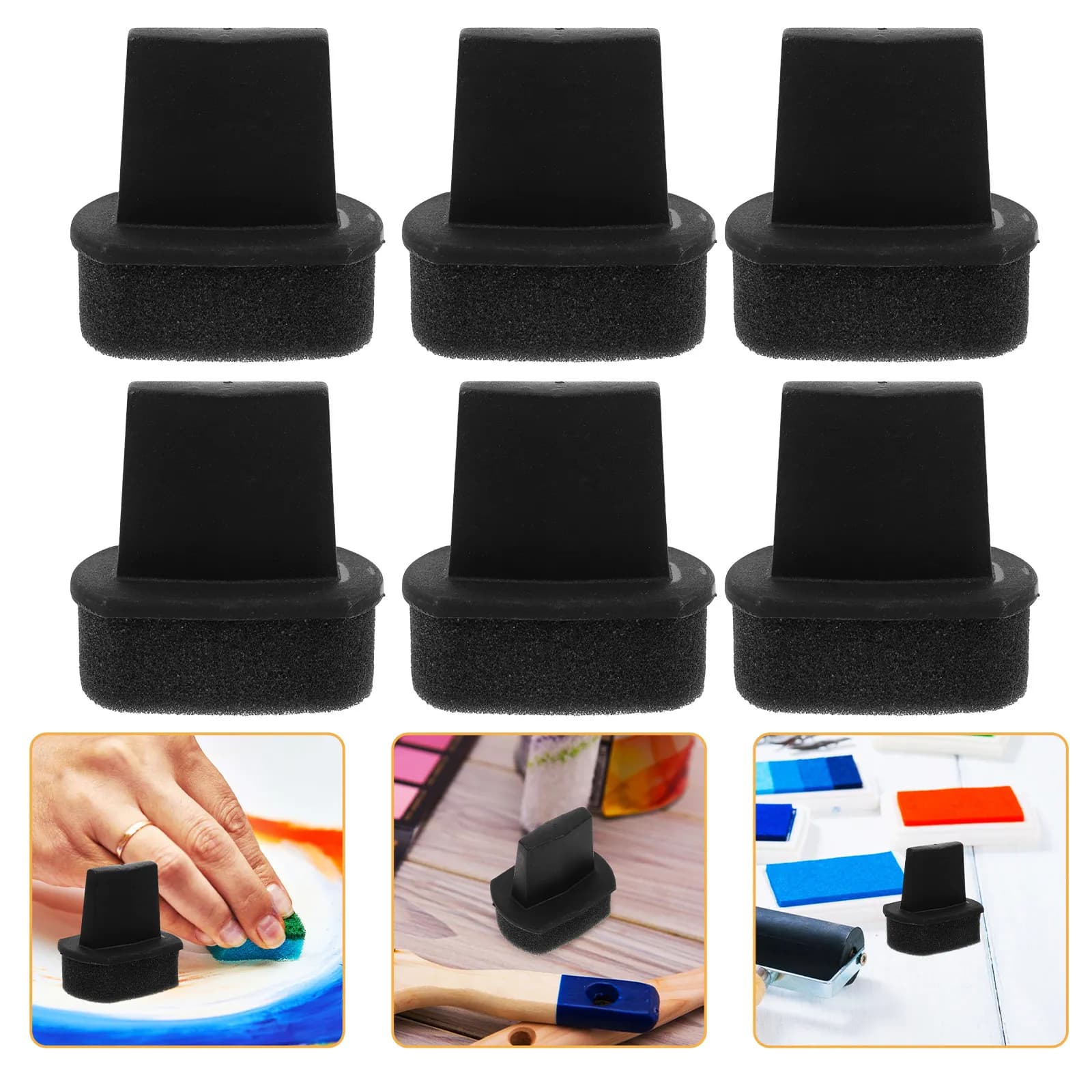 Set di 8 Applicatori Multifunzione in Spugna per Riparazione di Scarpe, Sedili Auto, Divani e Pennelli per Pittura