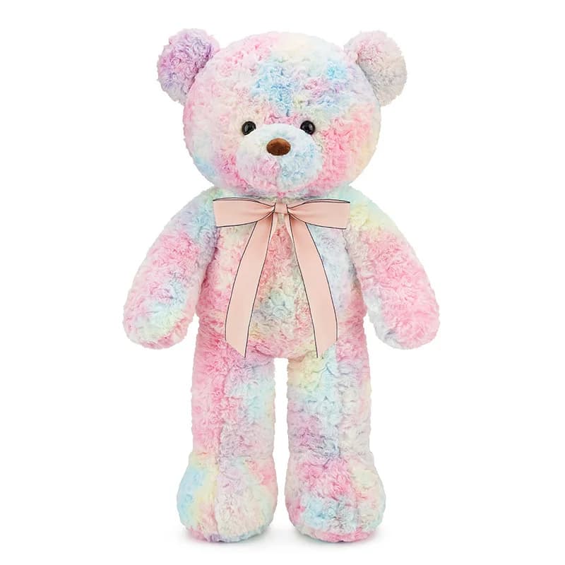 Giant Colorful Hugging Bear Plush Doll Soft and Colorful Teddy Bear Plush Toy Children's Valentine's Day Birthday Gift