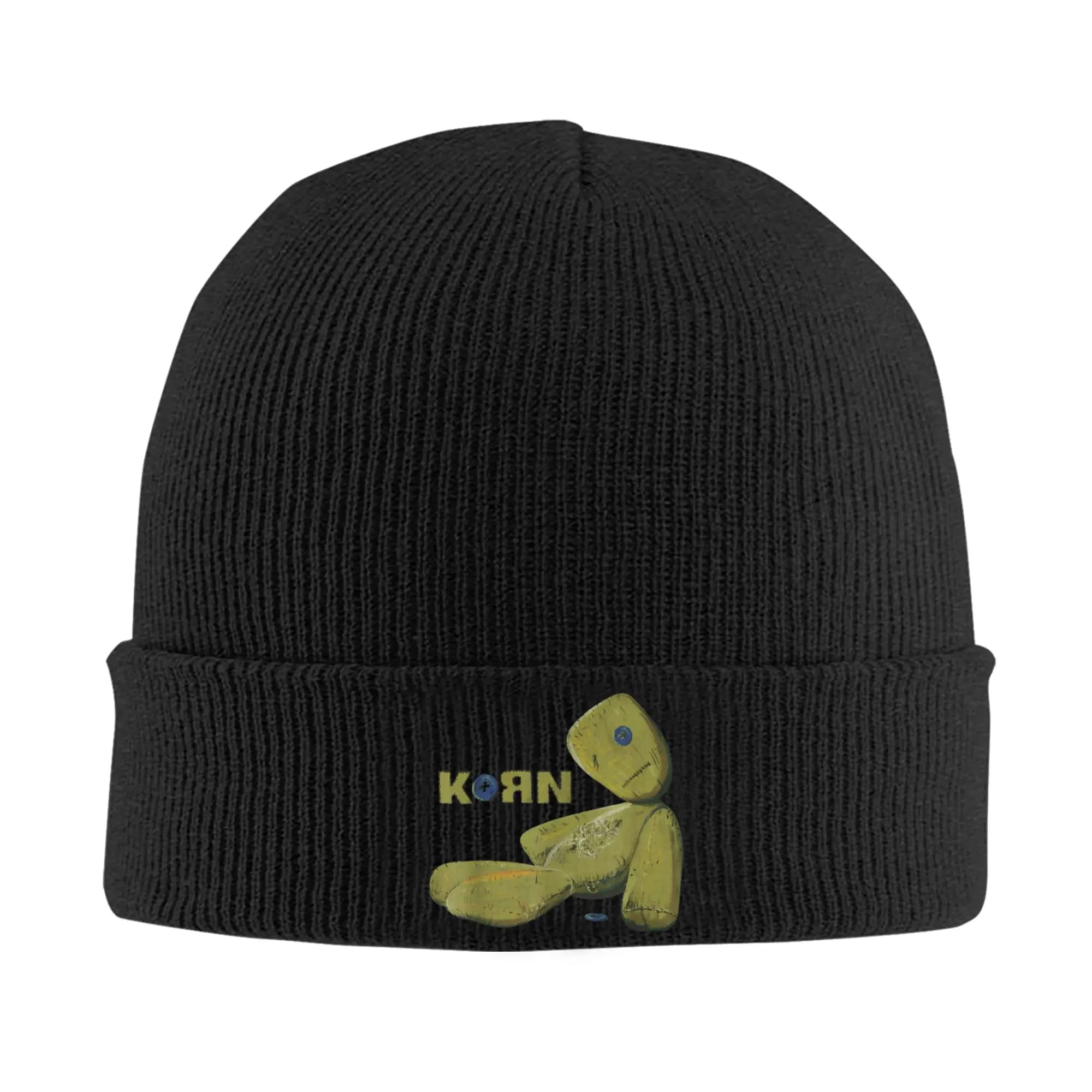 Rock Band Korns Issues Doll Knitted Hat Beanie Autumn Winter Hat Warm Acrylic New Caps for Men Women Gifts