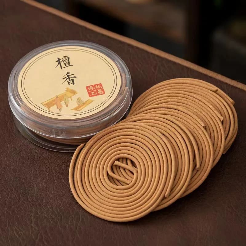 20 Pezzi di Incenso Naturale a Spirale al Sandalo, Rosa e Lavanda per Aromaterapia, Meditazione, Yoga, Deodorizzazione Interna e Profumazione per la Casa