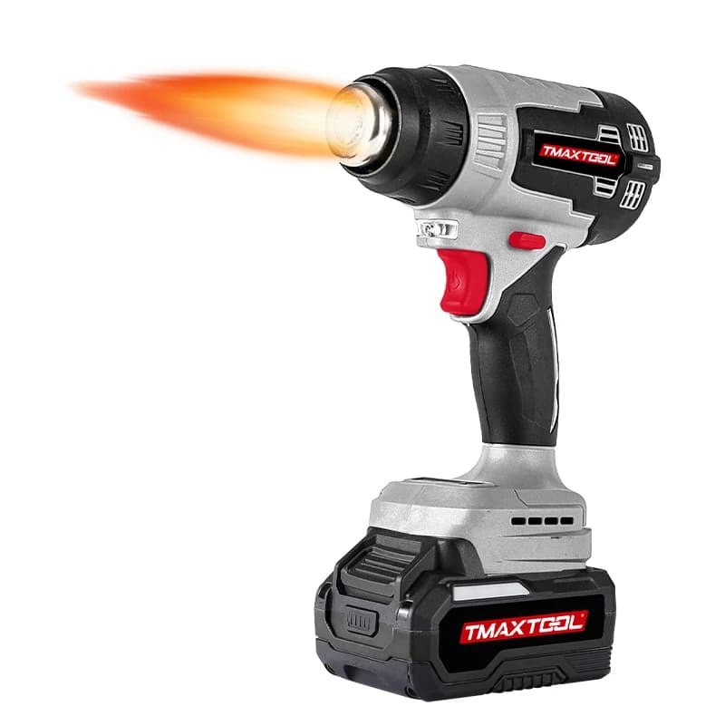 Nuova batteria al litio da 20 V senza fili a temperatura controllata pistola ad aria calda termoretraibile pellicole per auto pistole termiche