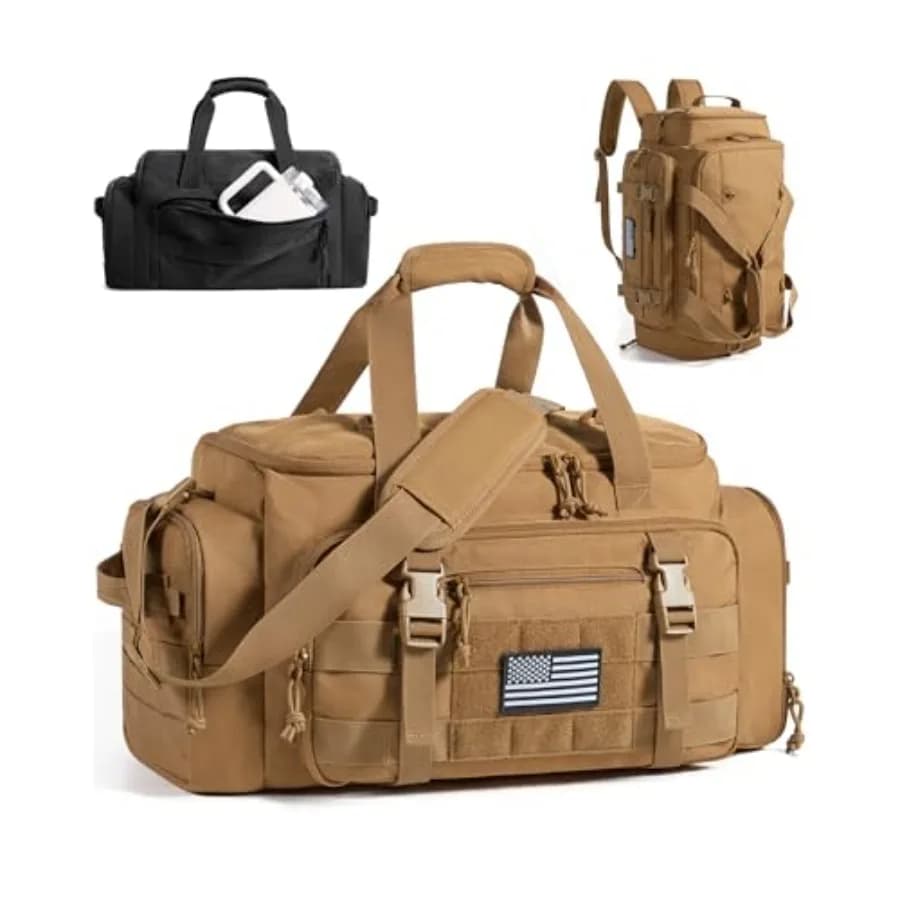 BAGSMART Borsa da Palestra 4-in-1 per Uomo e Donna, Borsa da Viaggio Leggera TSA con Scomparto per Scarpe e Tasca Impermeabile 22L/30L/38L