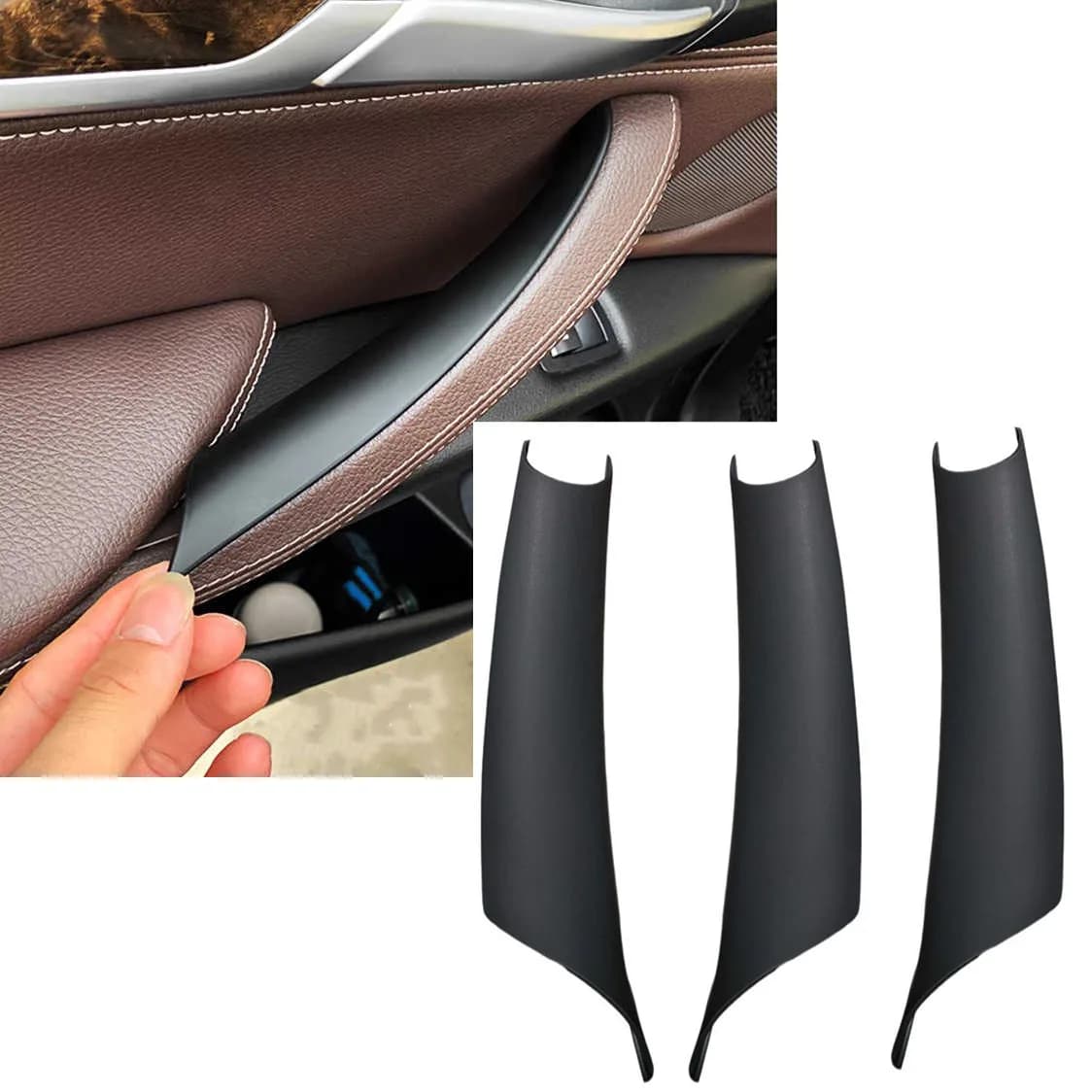 Maniglia interna per portiera passeggero con clip di facile installazione, ricambio per BMW X5 X6 F15 F16 2014-2018 (compatibile con guida a sinistra e a destra)