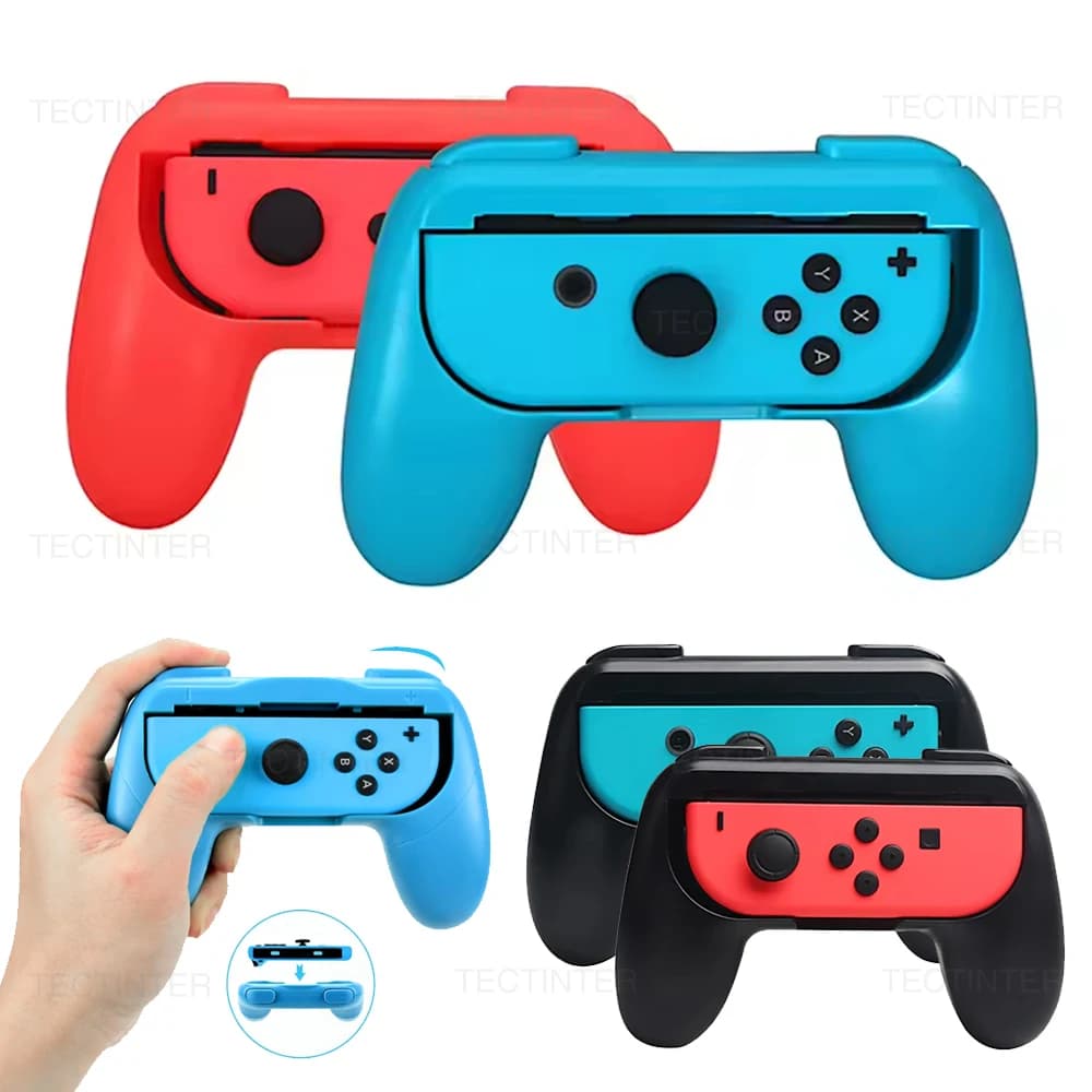Custodia per impugnatura per joystick da 2 pezzi per Nintendo Switch e maniglia per controller OLED Supporto per gamepad Staffa per accessori per interruttori