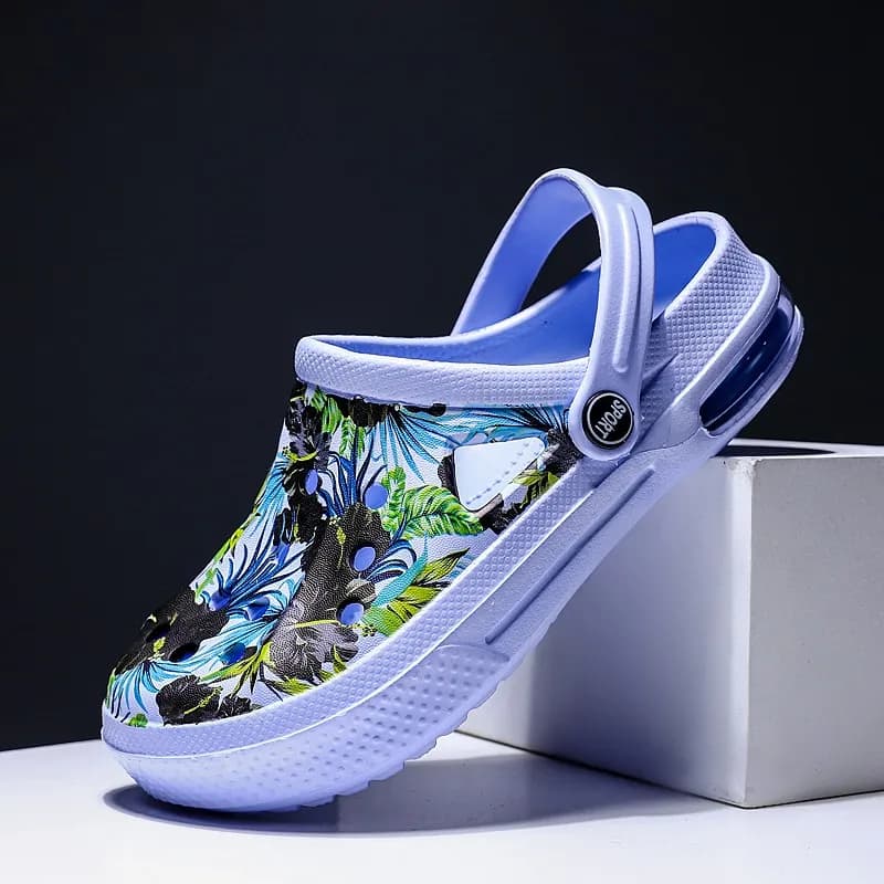 Painting Couples Clogs Men Slippers Charms DIY Summer Outdoor Sports Sandals House Slippers Breathable Soft Beach Sandals Slides