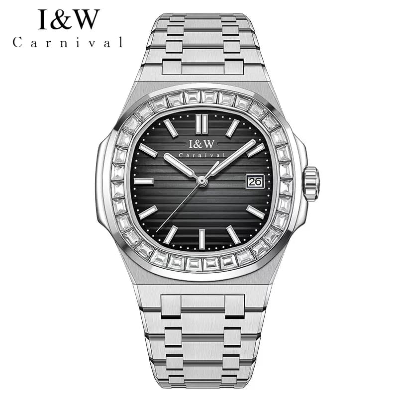 Orologio Meccanico di Lusso Carnival Brand IW Serie High-End con Movimento Importato per Uomo, Acciaio 316L, Impermeabile 50M, Vetro Zaffiro