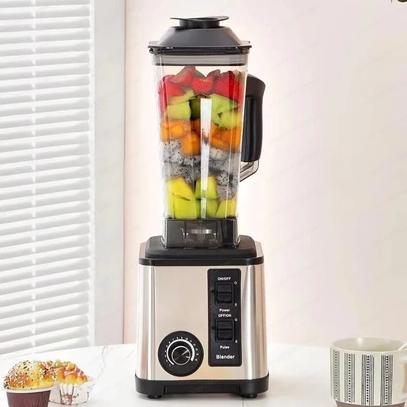 Frullatore Multifunzione 6 in 1, Tritacarne 3L 5000W, Frullatore e Spremiagrumi in Acciaio Inox, Macchina Professionale