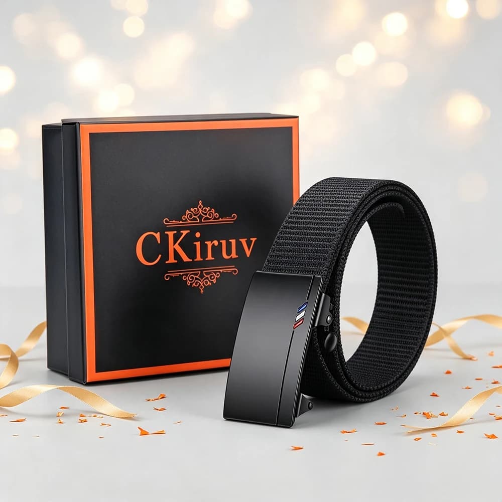 2pcs Fashionable Men's Belt Gift Box Set High Quality Men's Casual Sports Belt Simple Men's Clothing Accessories Wholesale